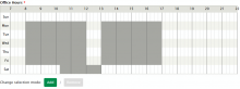 timetable for office hours drupal module