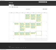 Training Portal Homepage