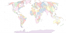 Time zone map