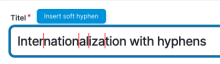 Unicode Soft Hyphens example