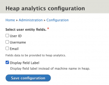 User Field To Track In Heap Analytics