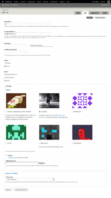 User picture configuration