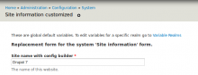 Module screenshot - Variable builder