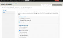 Vertical Tabs Config visibility admin page