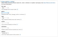 Views RSS Yandex Item Elements