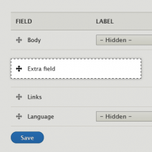 Add a custom Drupal field with Extra field module