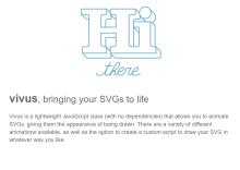 Vivus module, bringing your Drupal SVGs to life