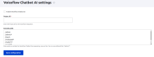 Voiceflow settings
