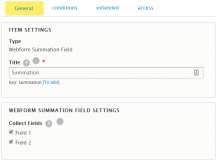 Collect fields