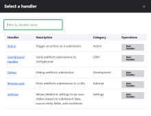 Add the GoHighLevel Handler to the Webform