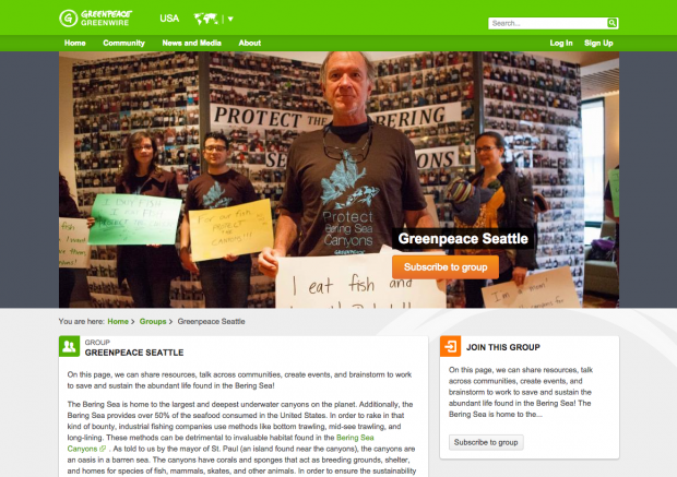 Greenpeace Greenwire - Local group Seattle