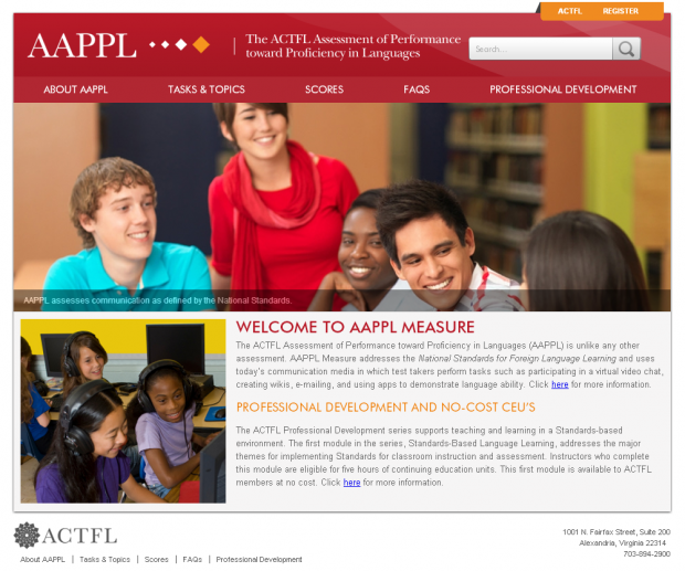 Example of microsite for AAPPL