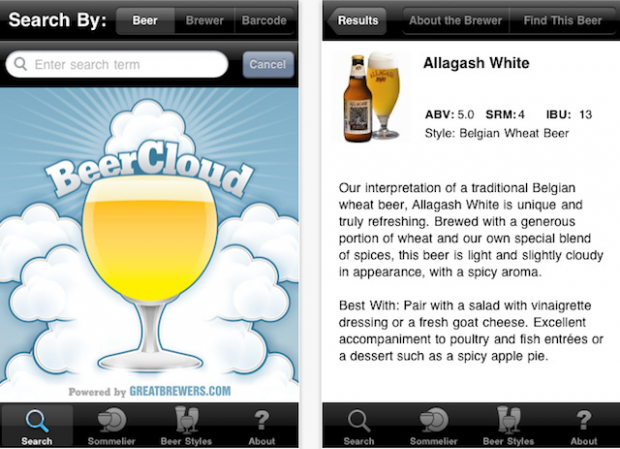 BeerCloud on iPhone