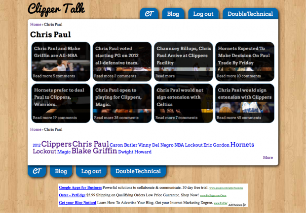 ClipperTalk Taxonomy Page