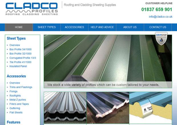 Cladco Profiles Sheeting Website - Drupal 7