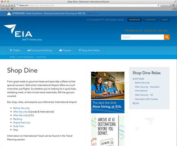 FlyEIA Shop and Dine