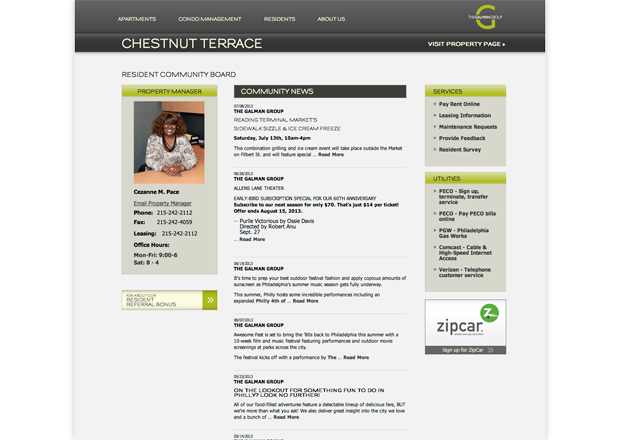 Galman drupal realestate mobile webdesign webdevelopment Philadelphia