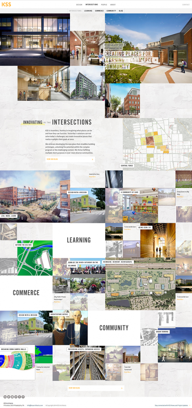 KSS Architects - Intersections page