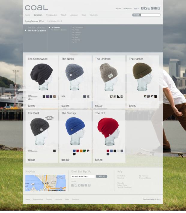 Coal - The Beanies - Collection Overview Page