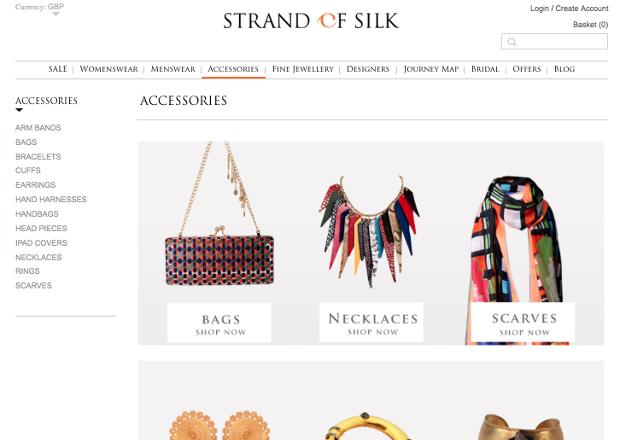 Indian Designer Accessories Landing Page