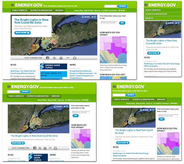 Image of energy.gov site on multiple devices Image of energy.gov site on multiple devices