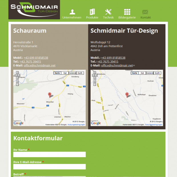 Schmidmair Tür-Design Contact Schmidmair Tür-Design Contact