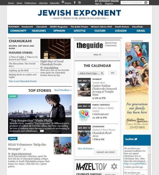 Jewish Exponent Home Page