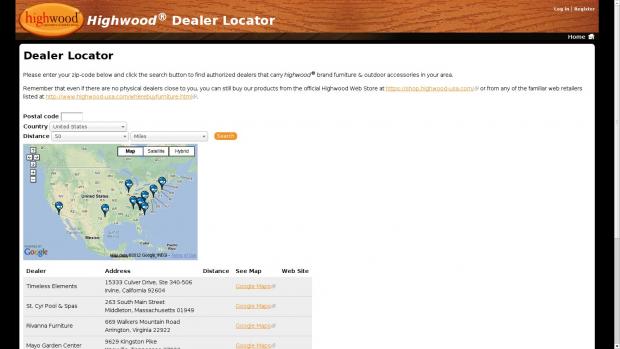 Gmap, Location, and Views modules to show dealer locations