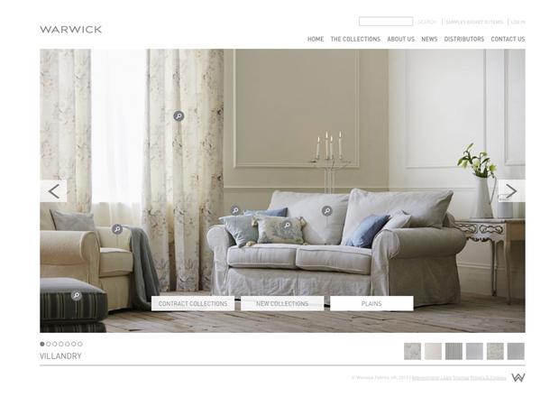 Warwick Fabrics homepage