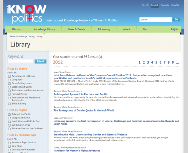 Library Search Page