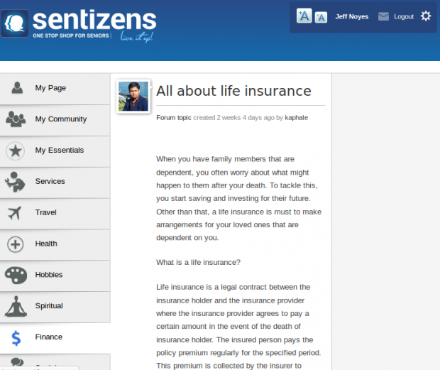 Discussion Forums-Sentizens