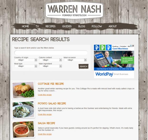 Warren Nash Search Recipe