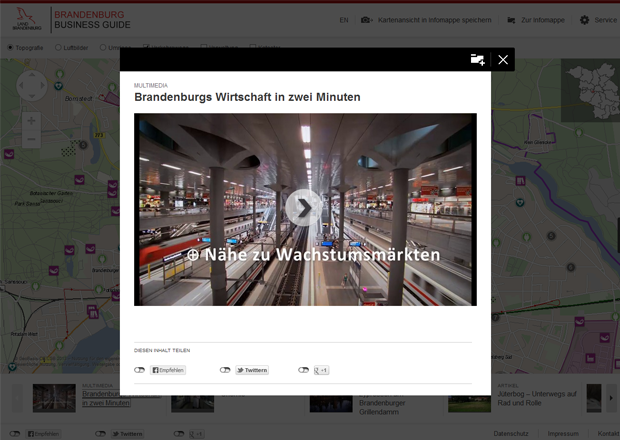 Screenshot www.brandenburg-business-guide.de