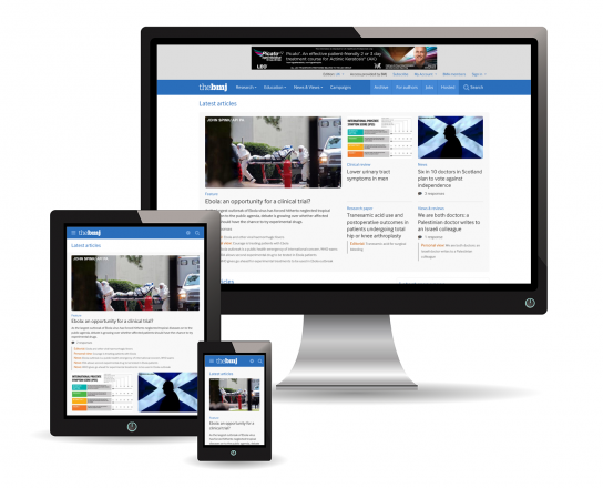 The BMJ responsive redesign