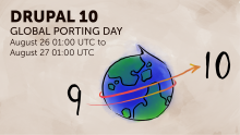 Drupal 10 Global Porting Day August 2022