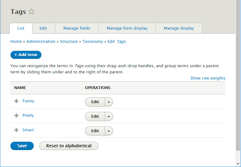 Installation and basic usage Synonyms Drupal Wiki guide on