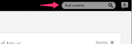 A screenshot of a search box in the toolbar.