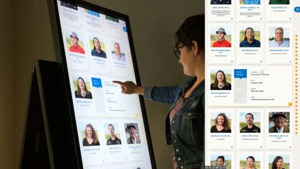 An interactive touchscreen for Harte