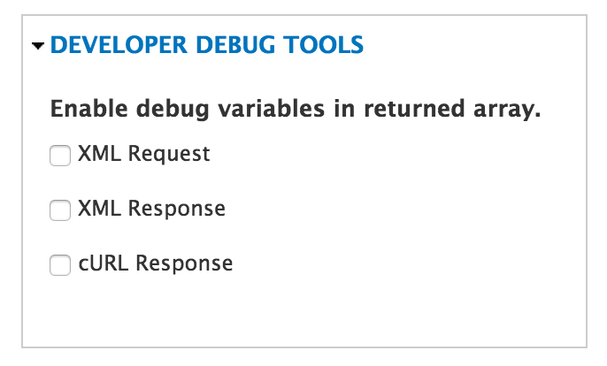 Debug Options